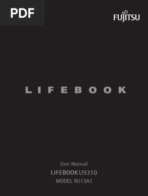 Fujitsu Lifebook U9310 User Manual | PDF | Usb | Laptop