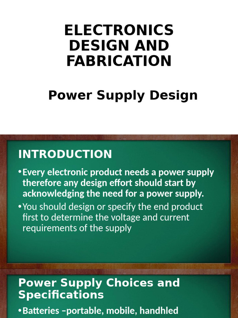 Power Supply Design and Types Guide | PDF | Power Supply | Rectifier