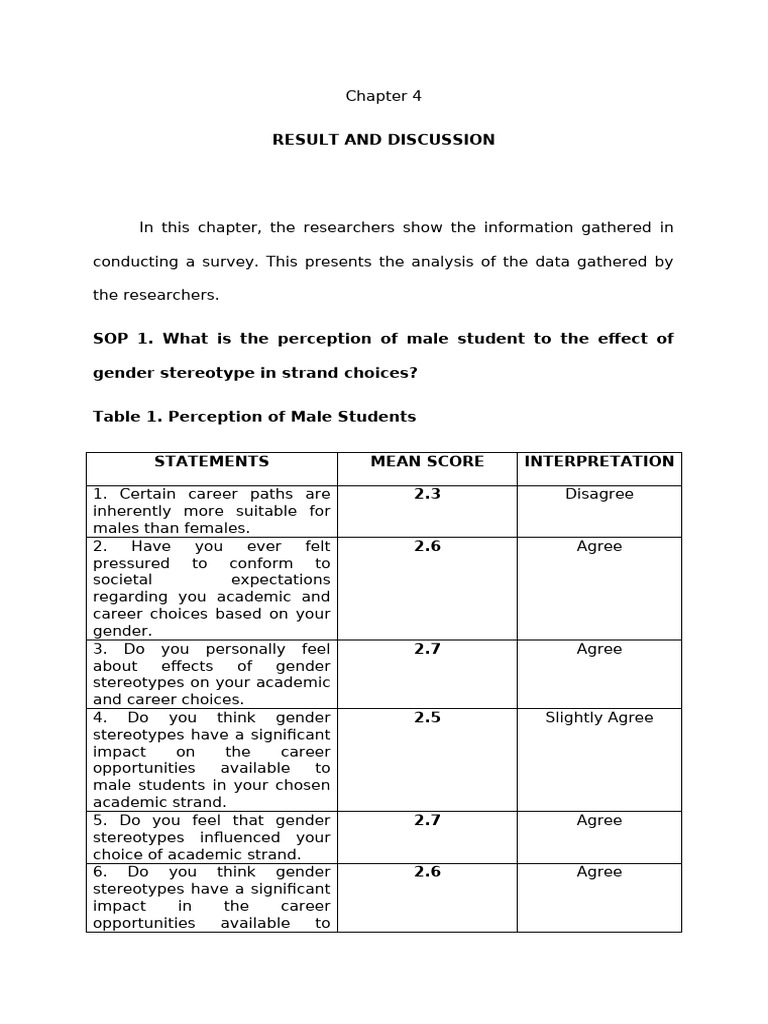 Gender Stereotypes in Student Strand Choices | PDF | Stereotypes | Gender
