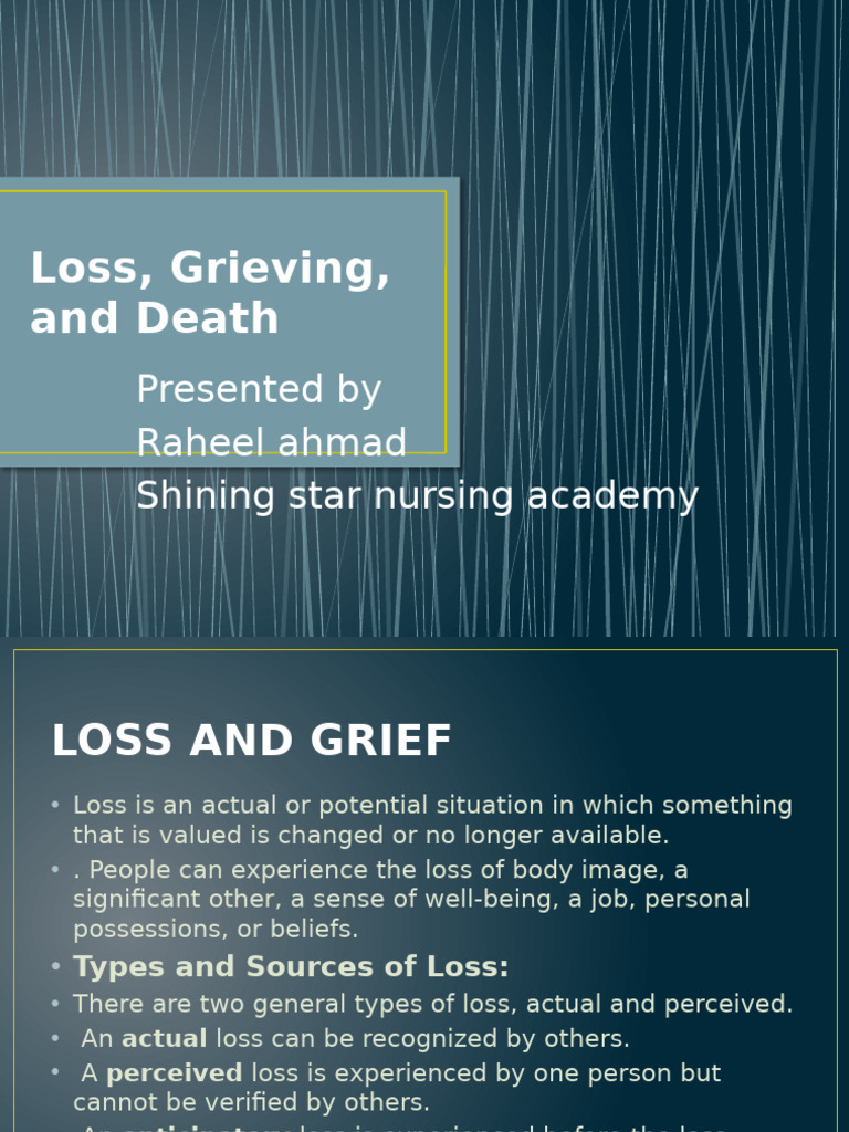 Understanding Loss and Grief Dynamics | PDF | Grief | Psychology