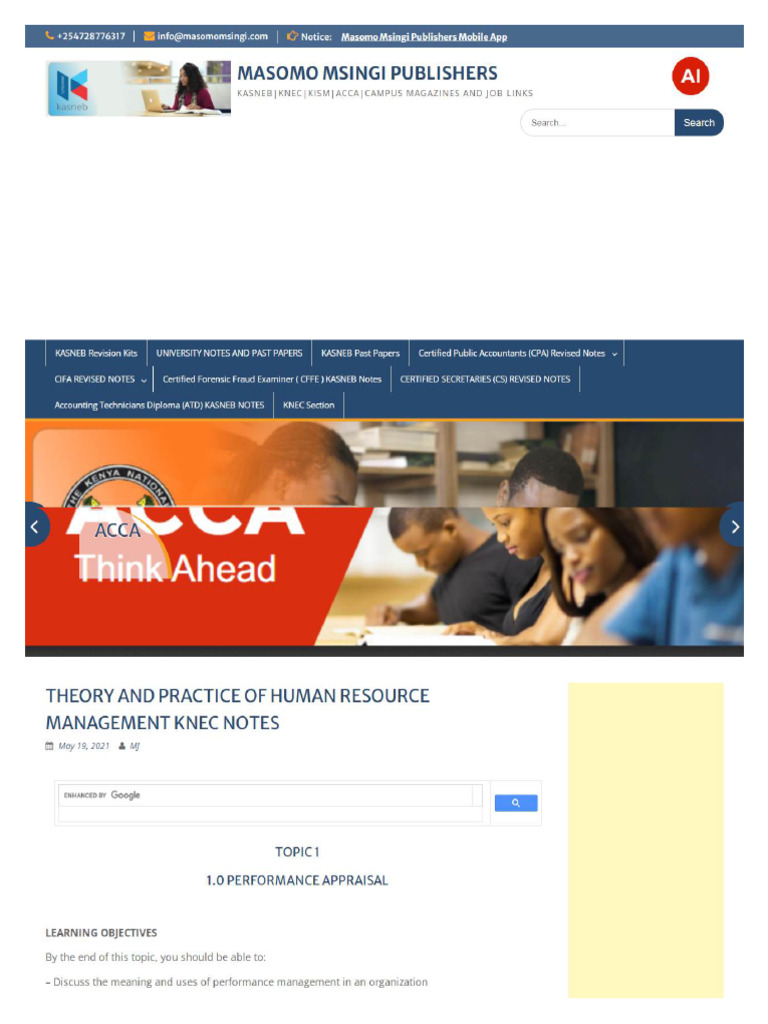 Theory and Practice of HR Knecnotes-Compressed | PDF
