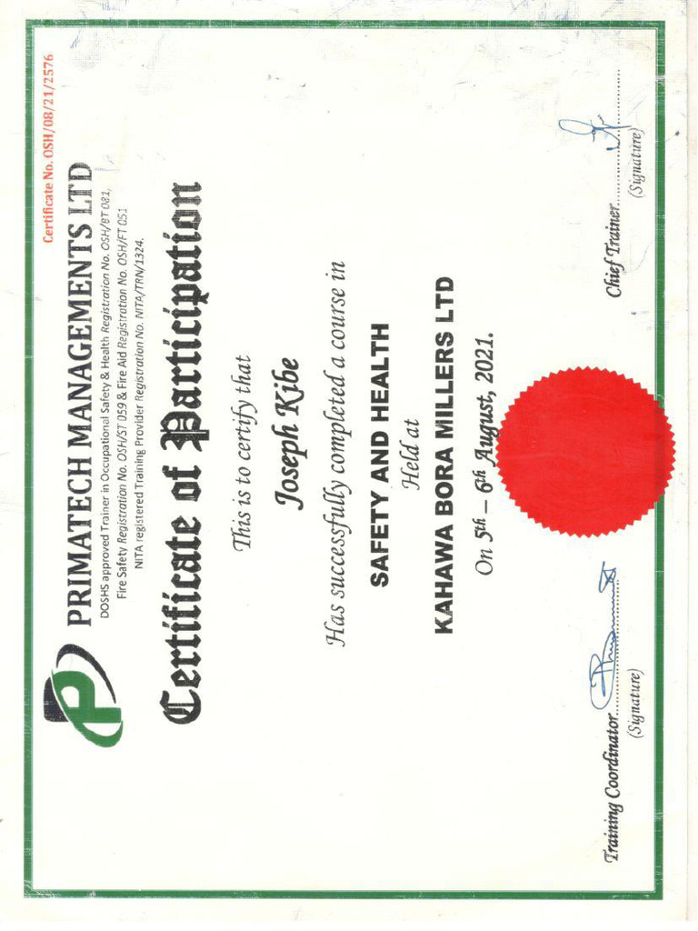 Cert 1 | PDF