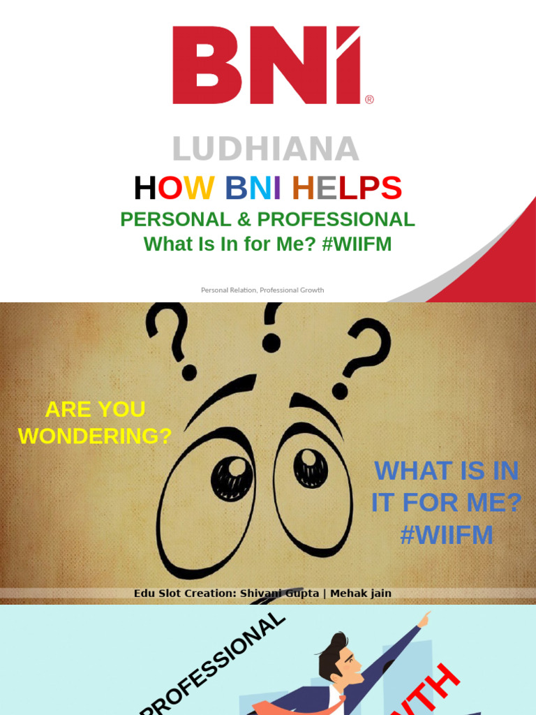 46) How Bni Helps - Personal - Professional | PDF