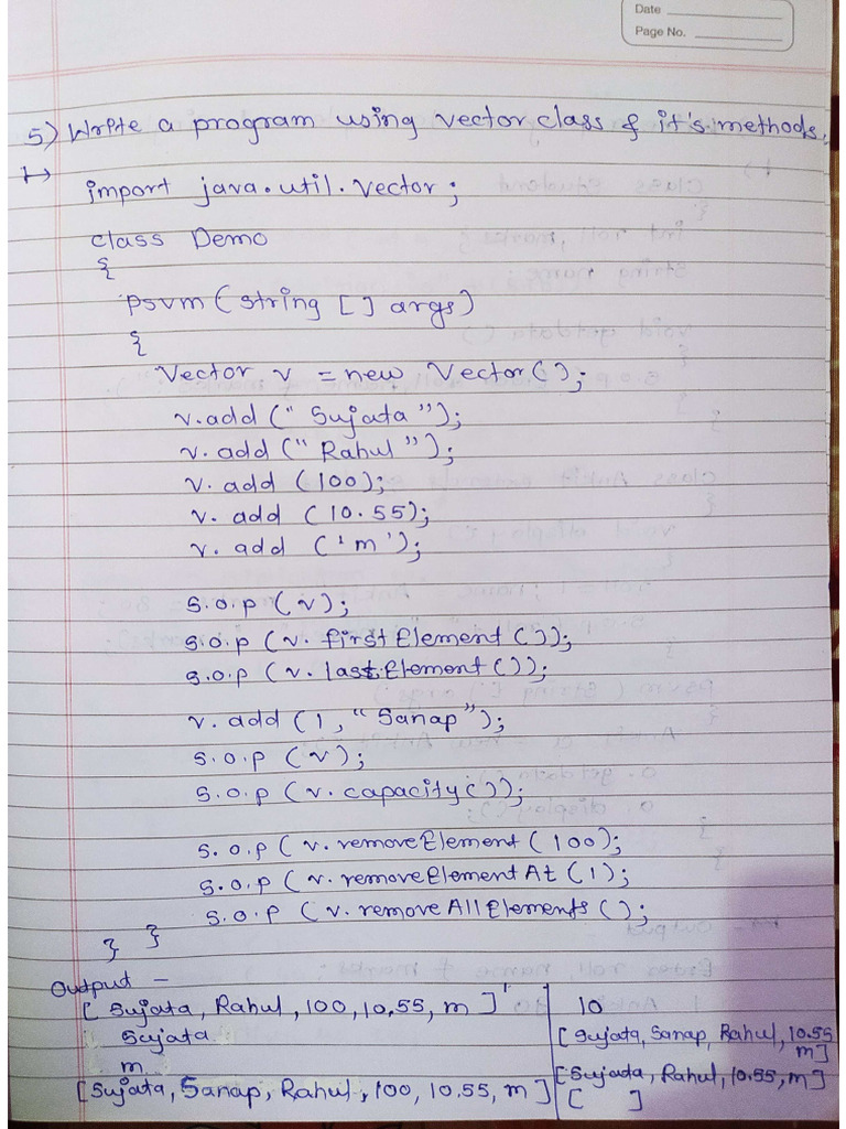 Vector Class N Methods | PDF