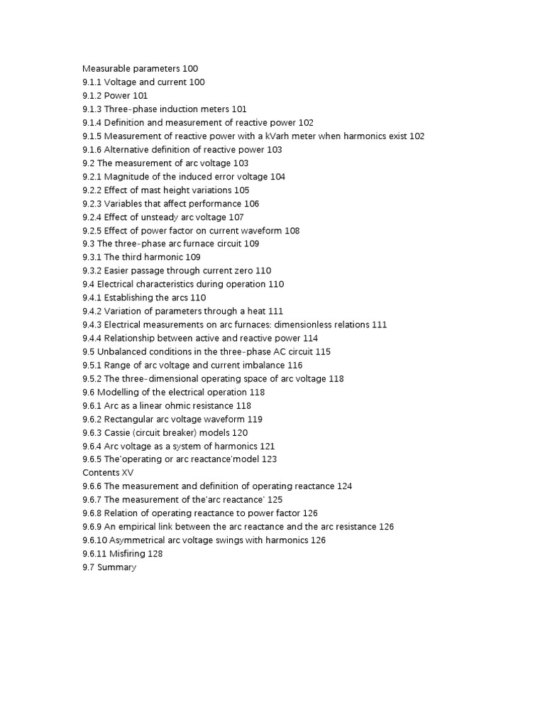 Measurable Parameters 100 | PDF