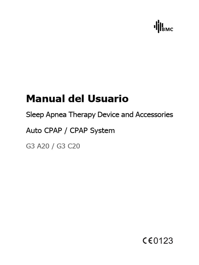 BMC G3 A20/C20 CPAP User Manual | PDF | Human Diseases And Disorders ...
