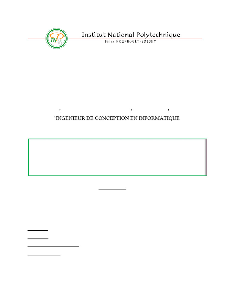 KKA - Memoire INPHB - 19 - 10 - 2024 - VF - Corrigé - Validé | PDF ...