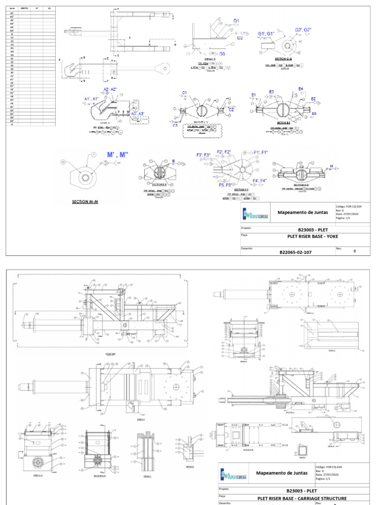 Mapeamento de Juntas - Final - Plet Riser Base 2 | PDF | Xadrez
