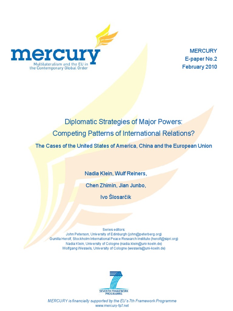 Diplomatic Strategies of Major Powers: Competing Patterns of ...