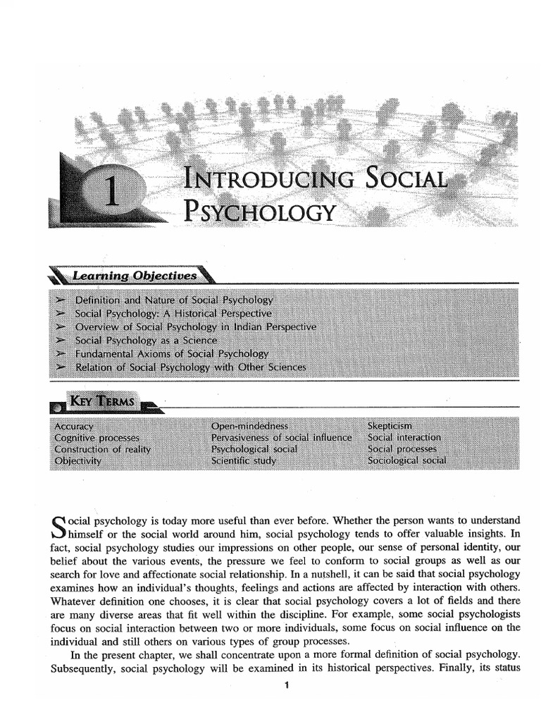 Social Psychology 1 Book Pdf