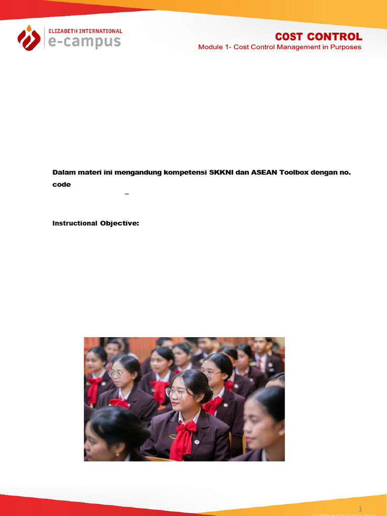 Module+1+Cost+Control+2024 | PDF