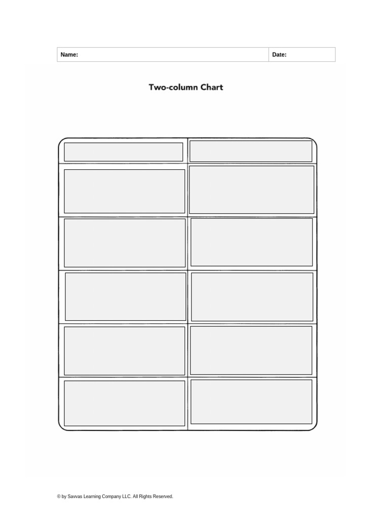 Two-Column Chart | PDF