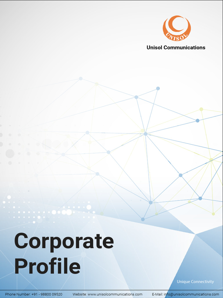 Unisol Communications Corporate Profile | PDF | Telecommunications ...