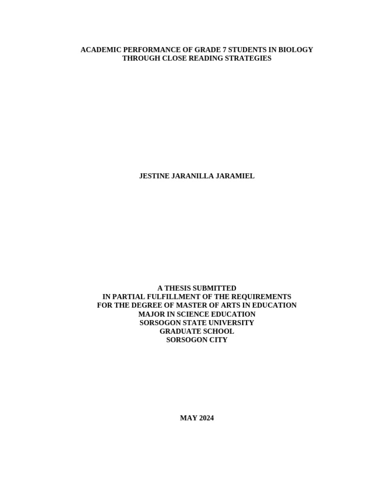Full Paper IMRAD Sample | PDF | Reading Comprehension | Science