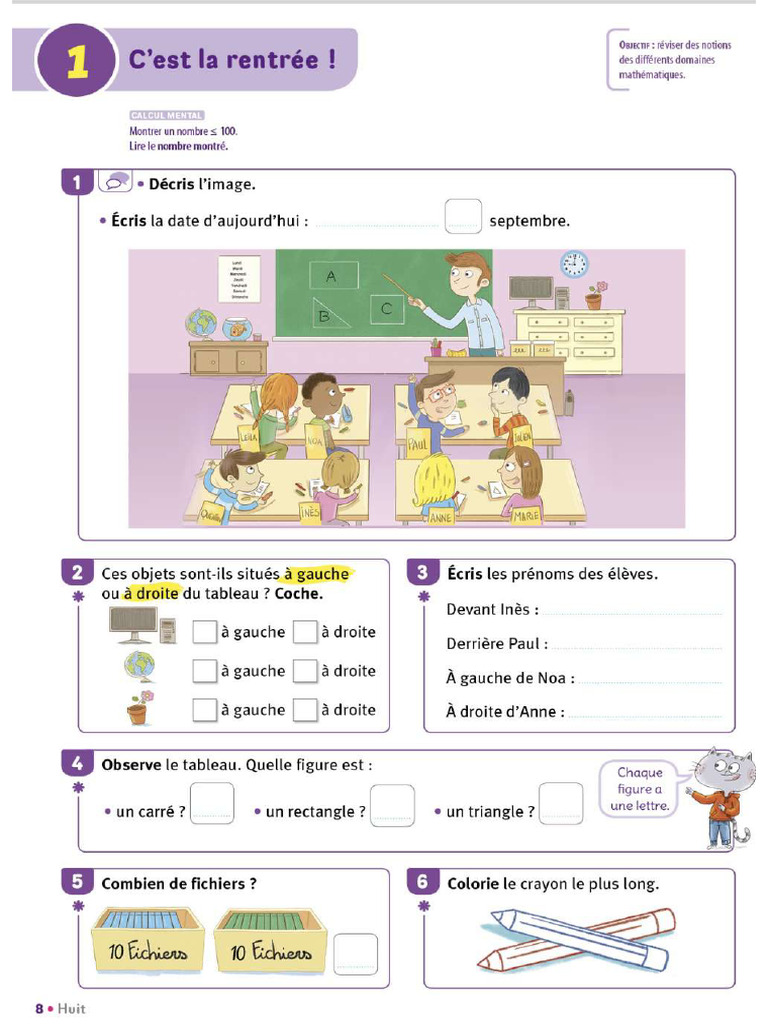 Vivre Les Math Ce1 (Part 1) Nathan | PDF