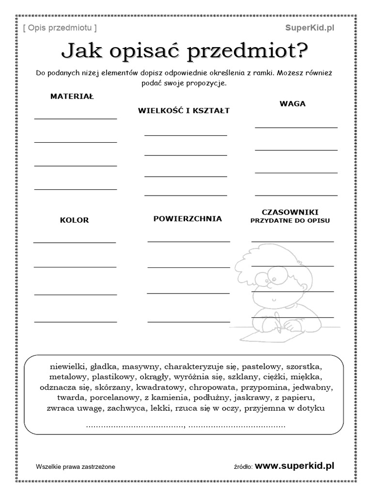 Opis Przedmiotu 1 | PDF