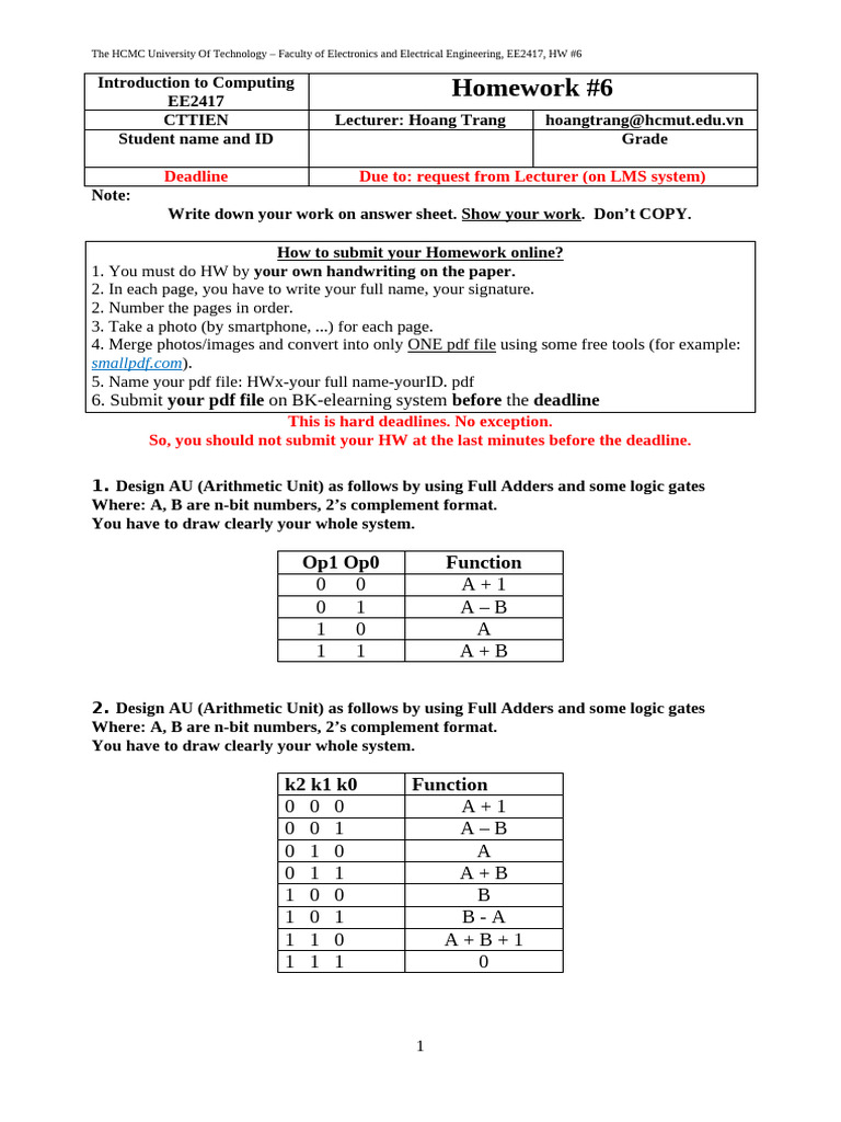 EE2417-Intro To computing-S1-24-25-HW6 | PDF | Computing | Electronic ...