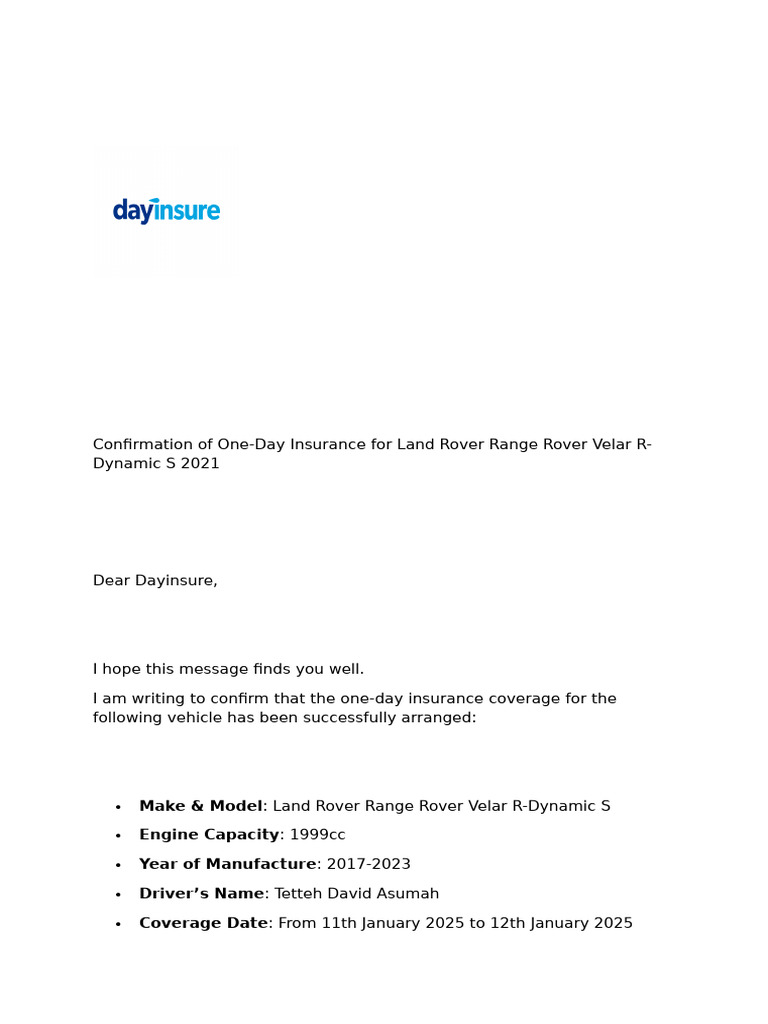 Confirmation of one pdf
