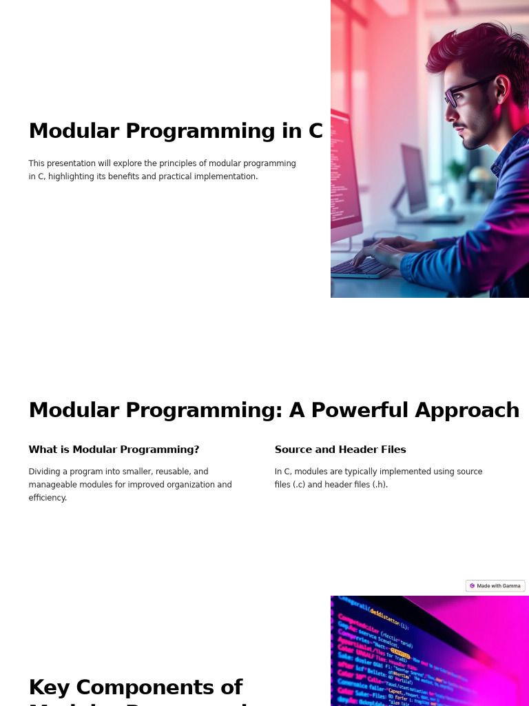 Modular Programming in C | PDF | Modular Programming | Computer Programming
