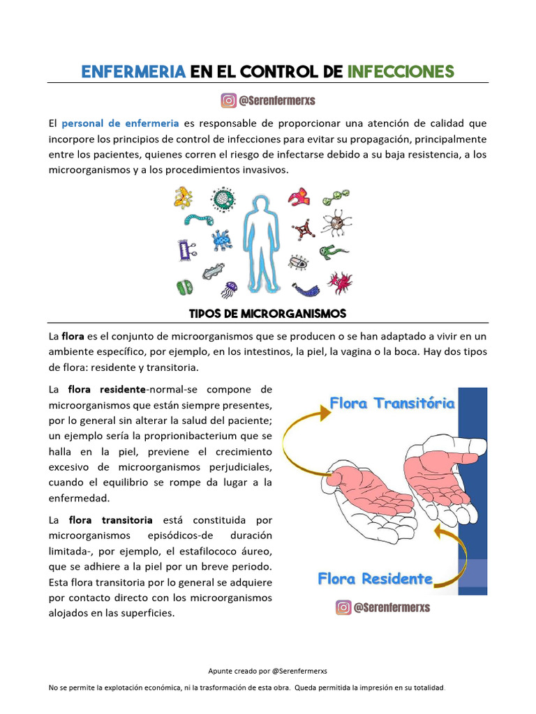Control de Infecciones en Enfermería | PDF | Infección | Esterilización ...