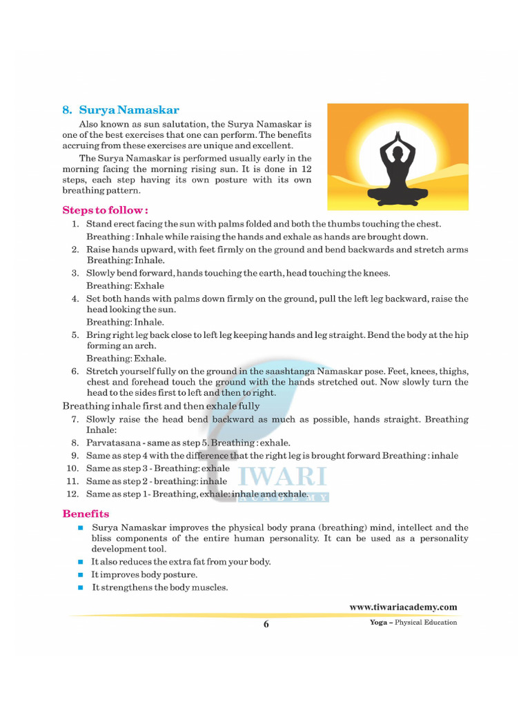 11 Physical Education Yoga 6 | PDF
