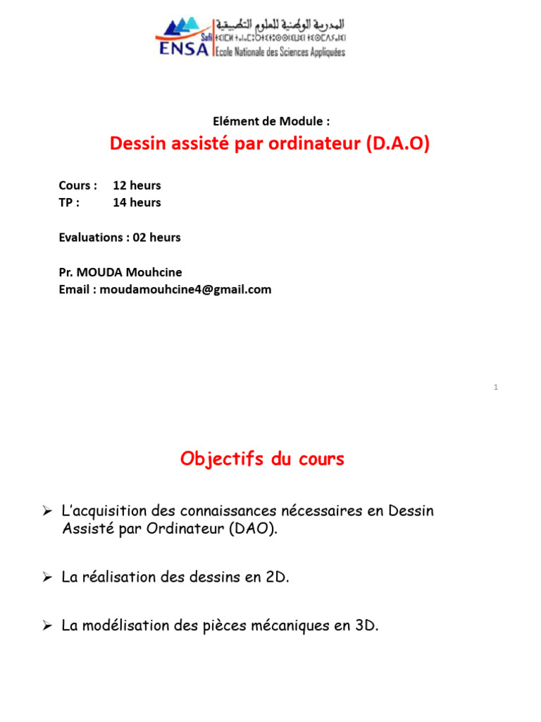 Cours de DAO avec CATIA V5 | PDF | Conception assistée par ordinateur ...