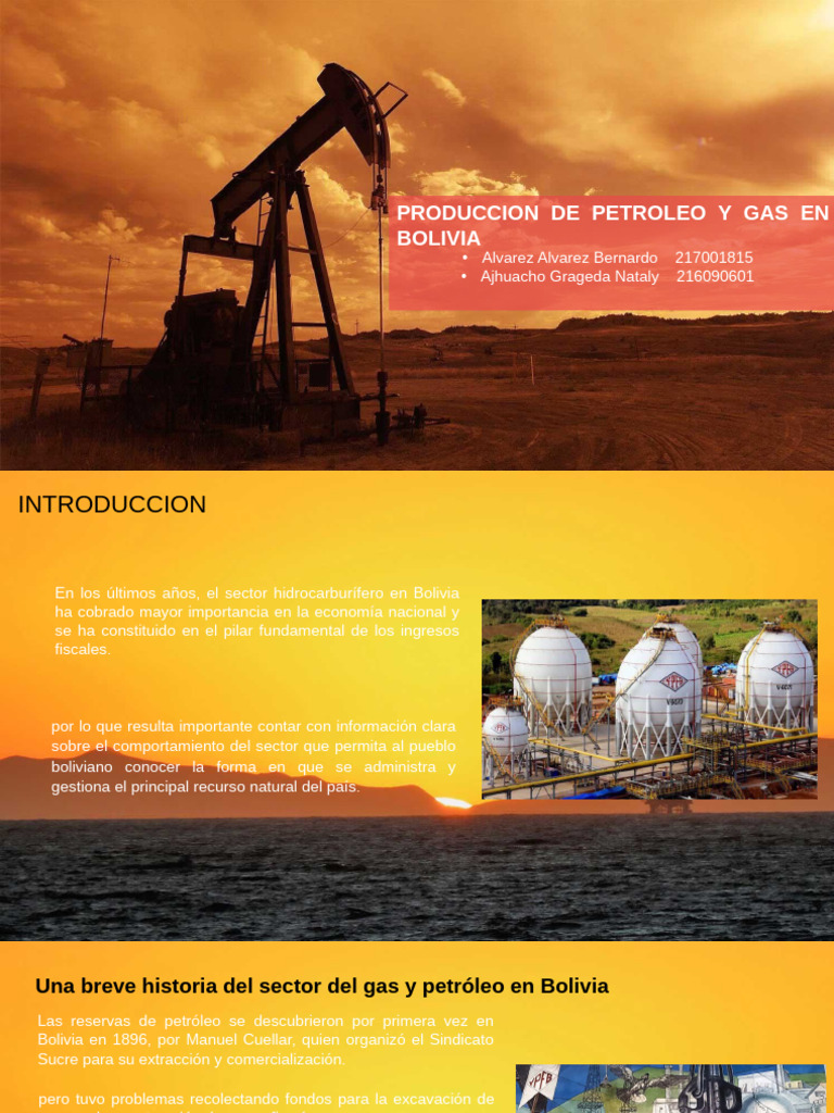 Grupo #4 - Produccion Del Petroleo y Gas en Bolivia | PDF | Petróleo ...