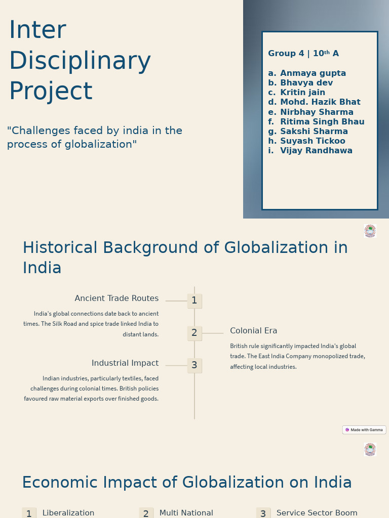 Inter Disciplinary Project | PDF | Transport | Globalization