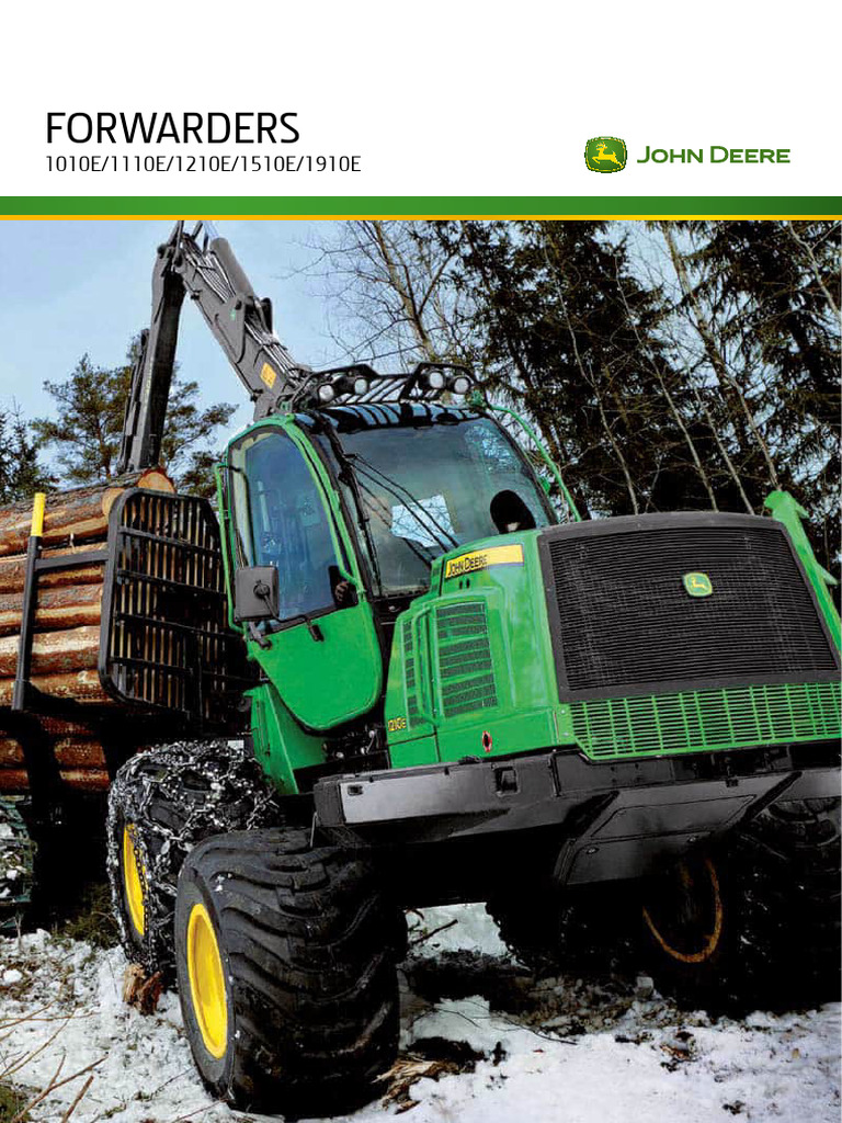 Forwarders Série E/G: Produtividade e Inovação | PDF | Eixo | Motores