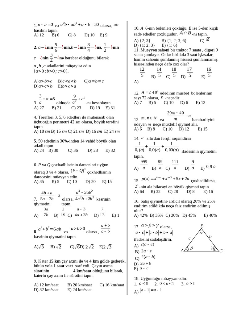 Az Dili 2 Ci Hissə Test Toplusu Pdf