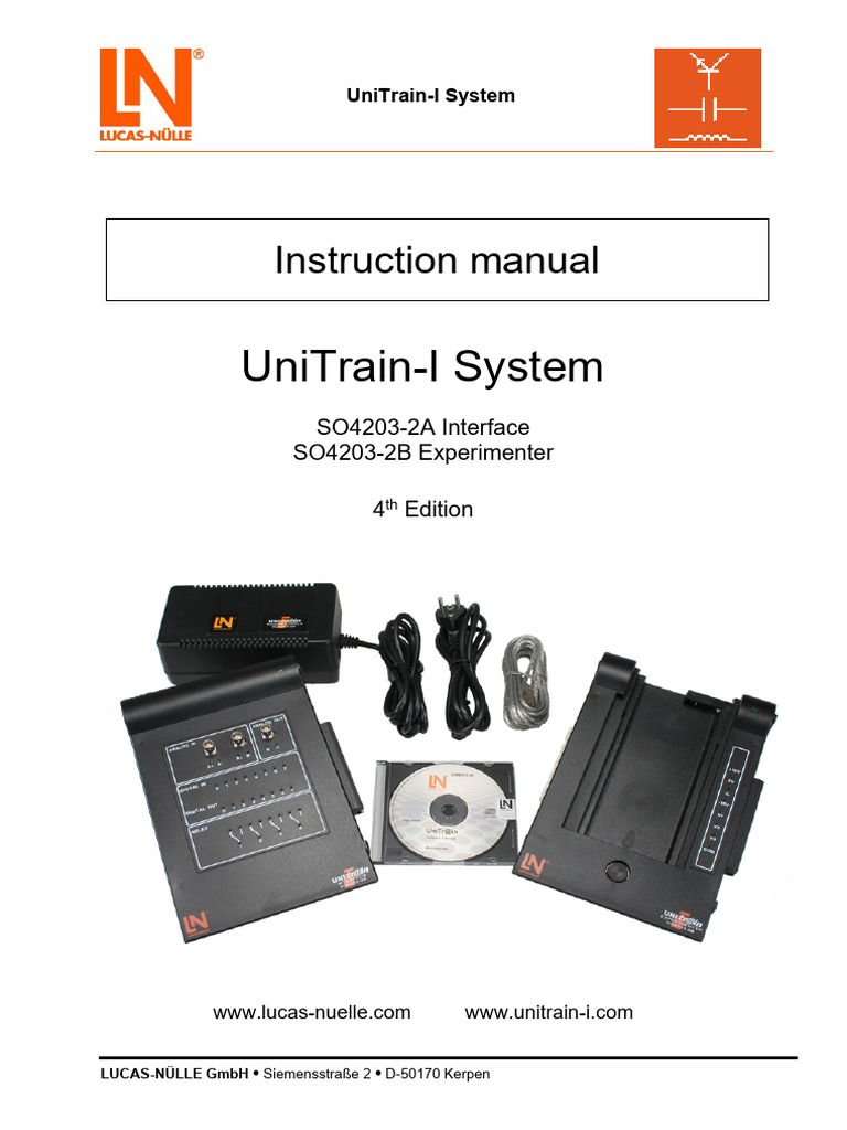 Instruction Manual Unitrain-I | PDF | Power Supply | Installation ...