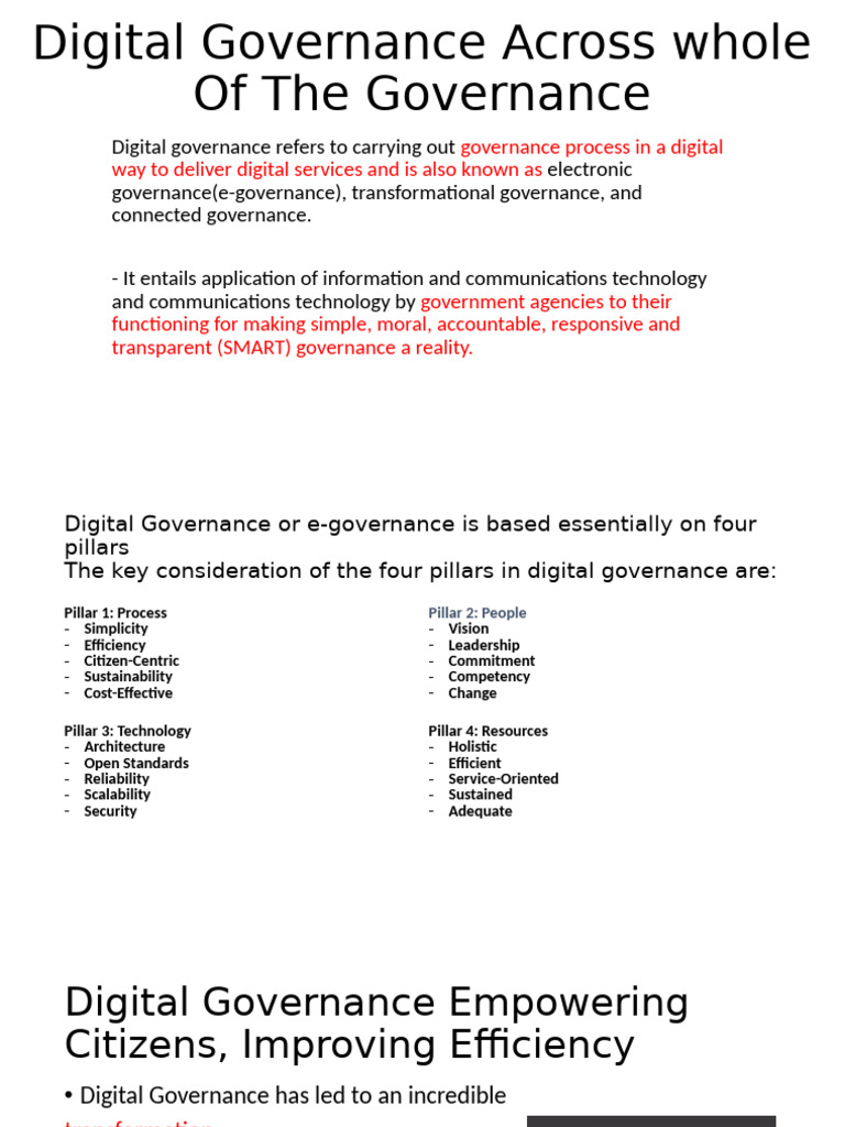 Digital Governance | PDF | Governance | Internet Of Things
