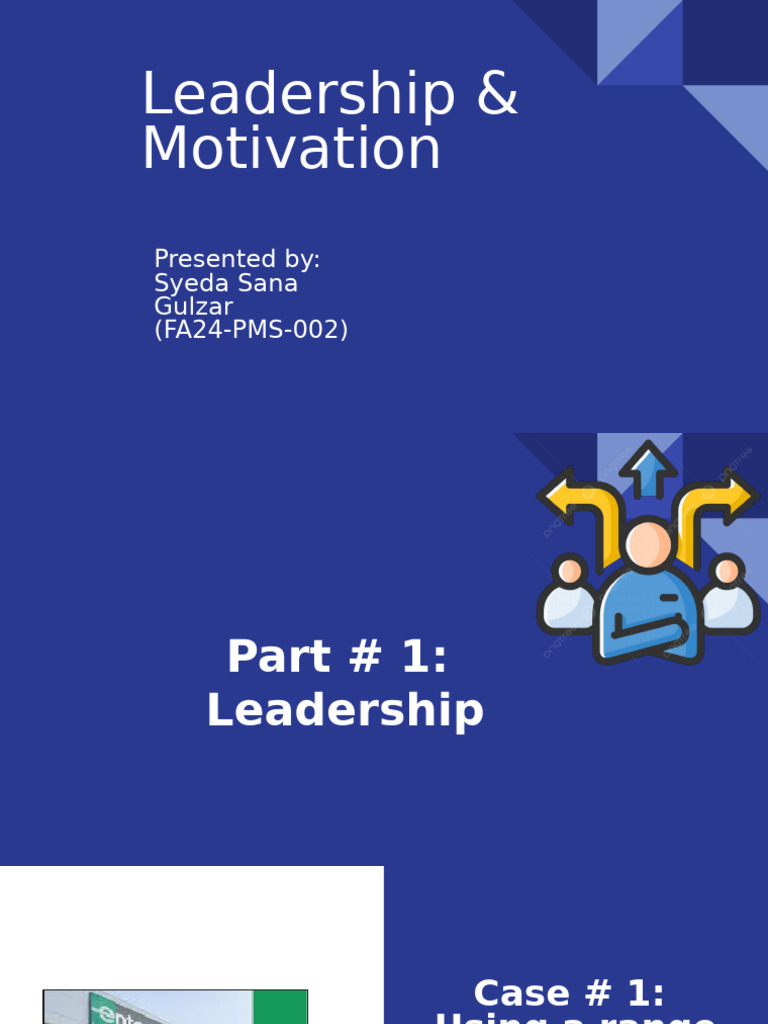 Leadership and Motivation Strategies Analysis | PDF | Motivational ...