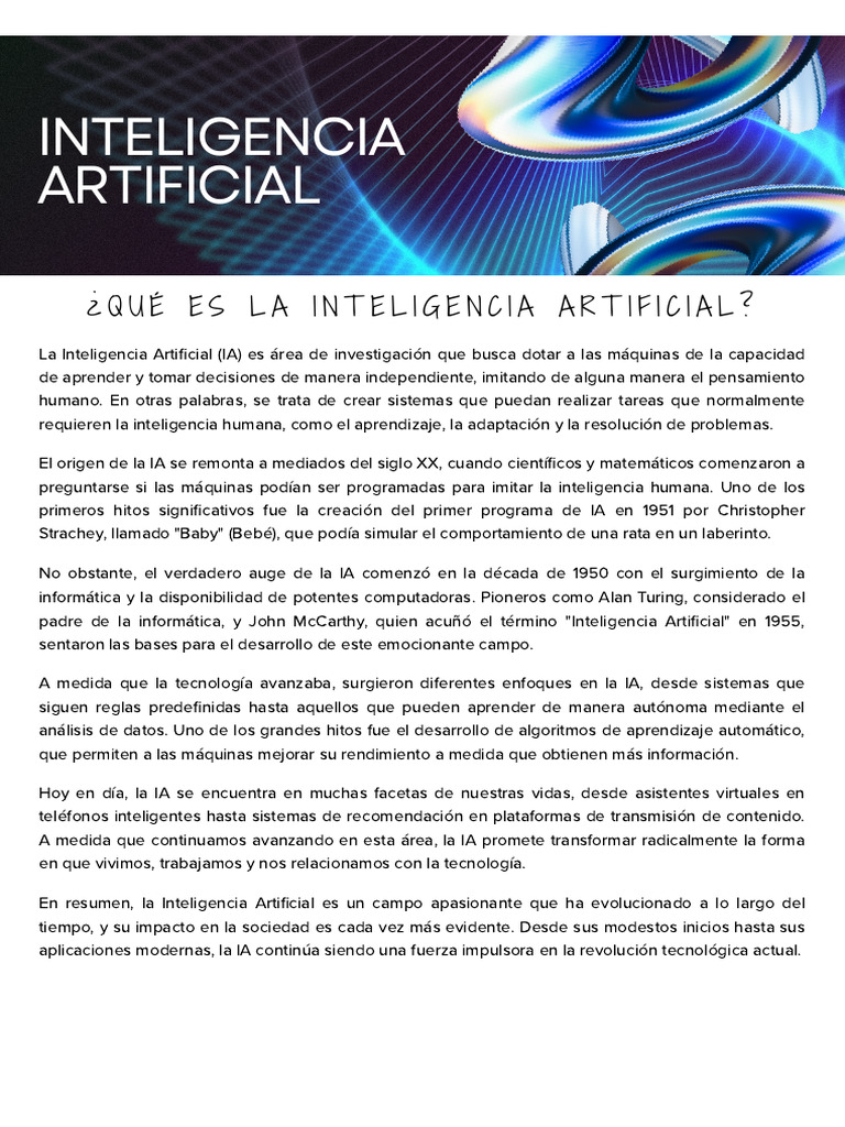 Usos y beneficios de la IA en educación | PDF | Inteligencia artificial ...