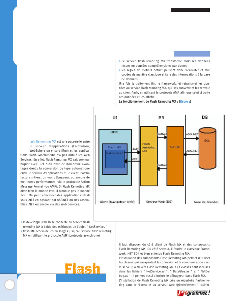 Introduction à Flash Remoting MX | PDF | Adobe Flash | Serveur ...