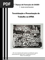 CadernoTextos_Espaco de Formacao Do CAGEO - Precarizacao e Terceirizacao PDF
