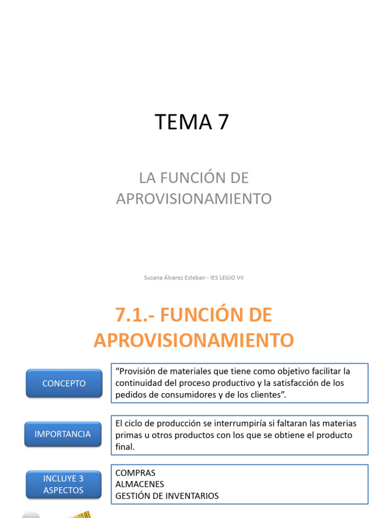 Gestión de Aprovisionamiento y Inventarios | PDF
