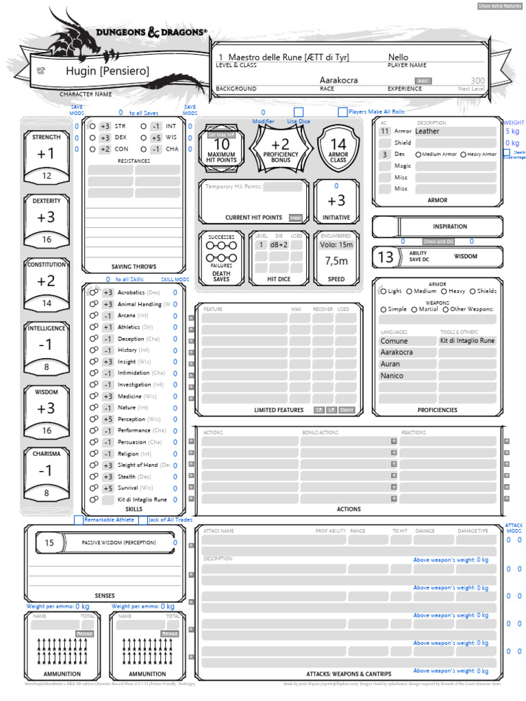 Hugin | PDF | Dungeons & Dragons | Role Playing Games