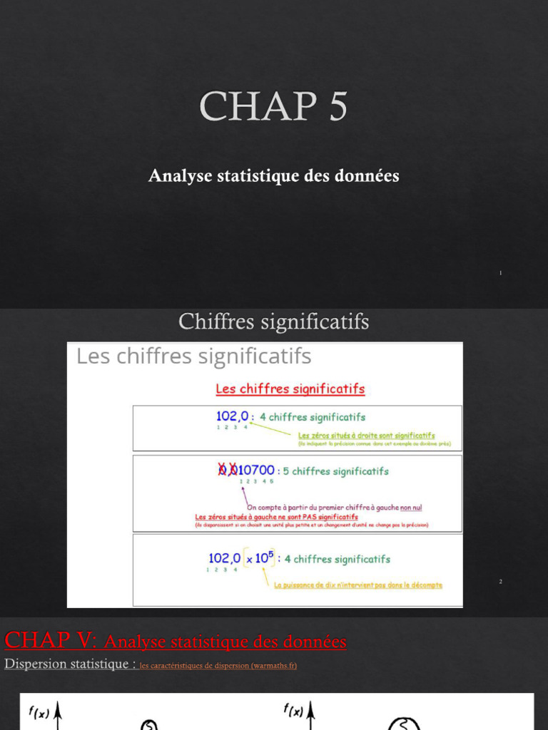 Analyse des Moyennes et Dispersion Statistique | PDF | Loi normale ...