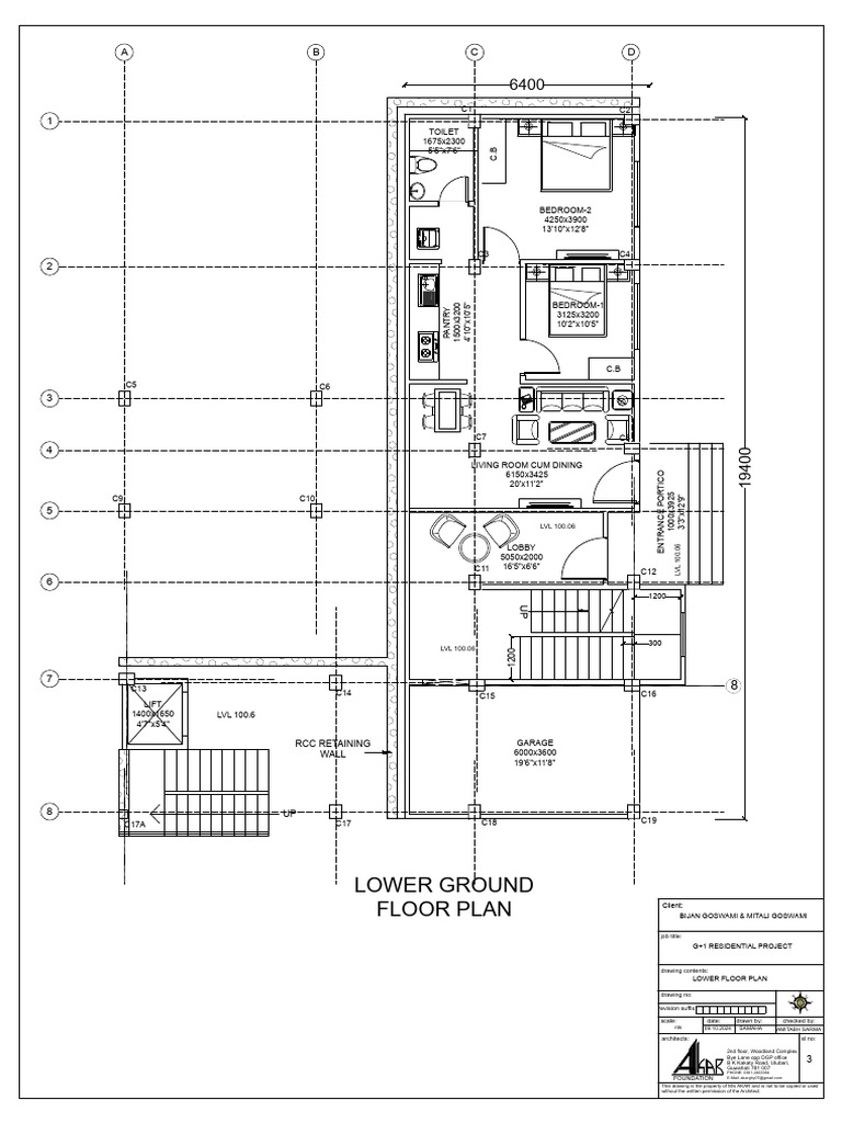 Bijan Goswami - Lower Ground Floor Plan | PDF