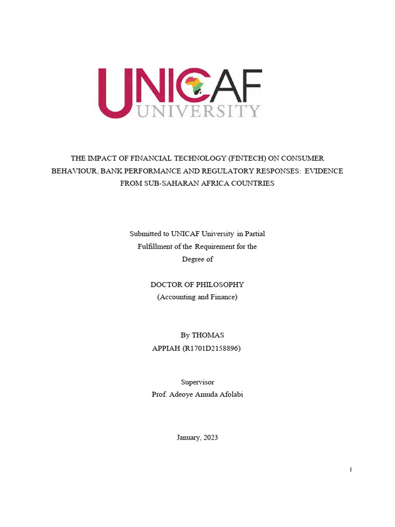 Thomas Appiah FINAL Thesis2 Compressed 1 | PDF | Multicollinearity ...