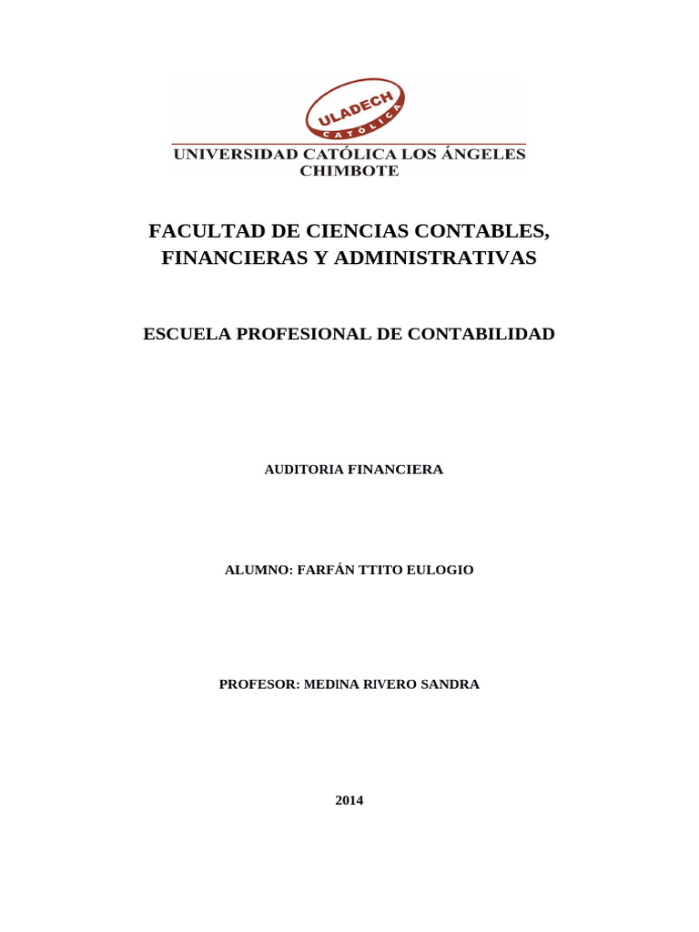 Guía Completa sobre Auditoría Financiera | PDF | Auditoría | Contador