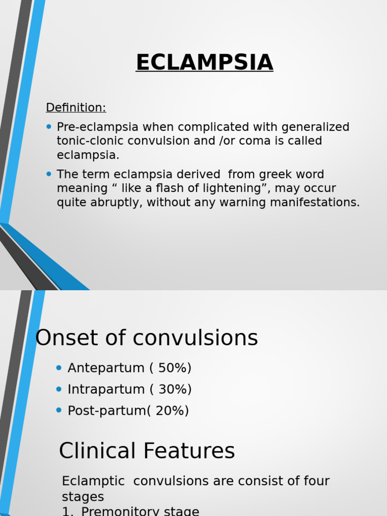 Stages of Eclampsia Explained | PDF