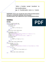 Digital Image Processing Transformation Examples