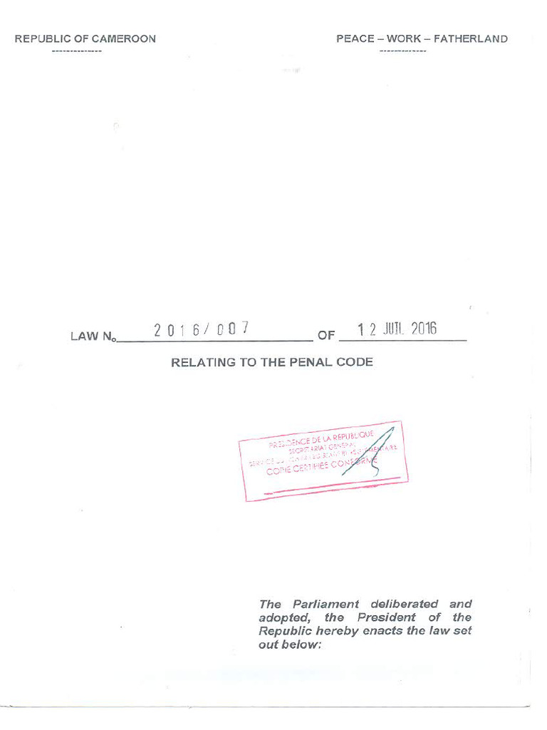 Penal Code Eng Original | PDF