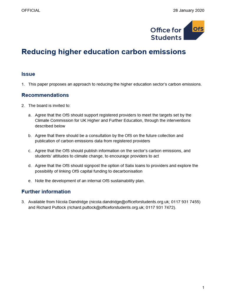 BD 2020 January 71 Reducing Higher Education Carbon Emissions | PDF ...