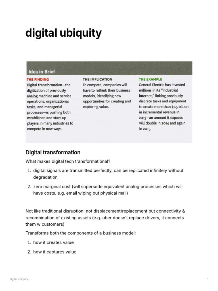 Understanding Digital Ubiquity in Business | PDF | Analytics | General ...