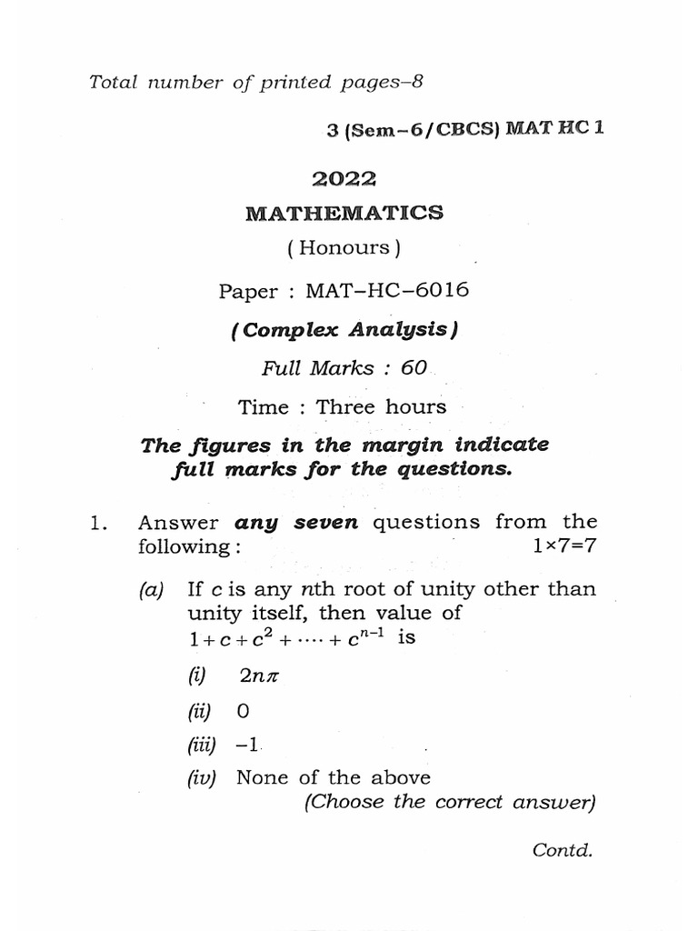 Complex Analysis 2021 Pdf