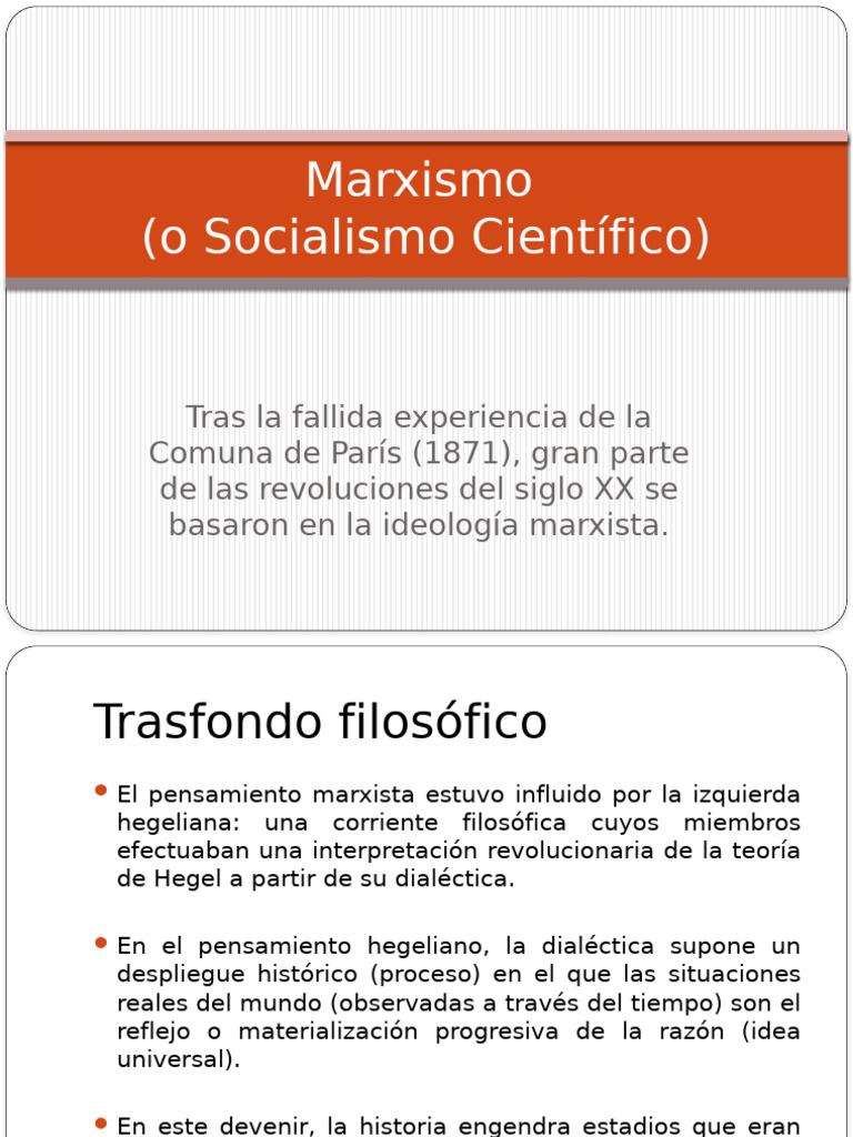 Marxismo | PDF | Dialéctico | marxismo