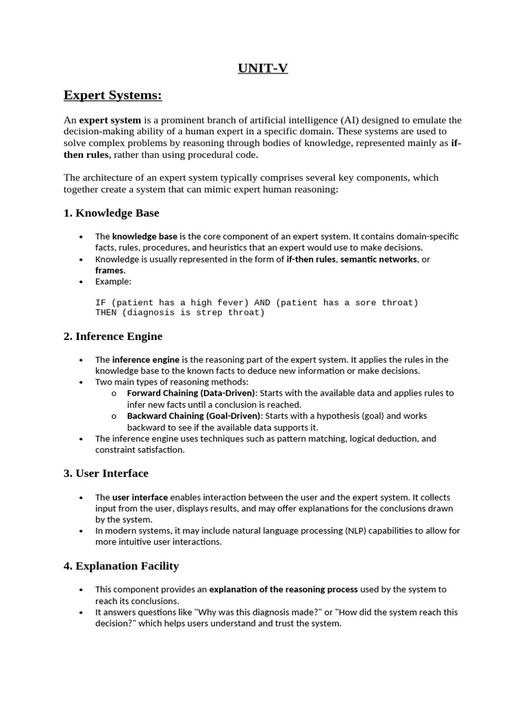 Expert Systems in Medical Diagnosis | PDF | Medical Diagnosis ...